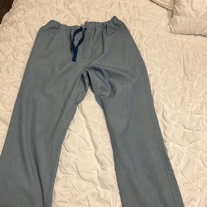 Figs Scrub Pants Pisco Large Light heather indigo blue